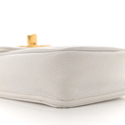 Chanel Caviar Phone Holder Crossbody White 9 of 12