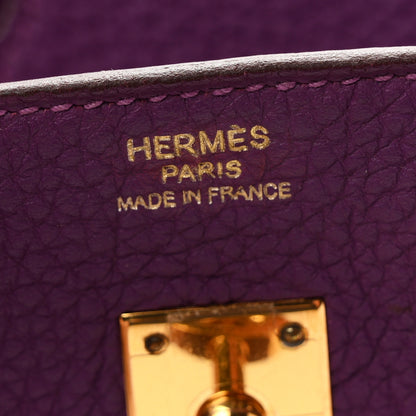 Hermes Togo Birkin 25 Anemone 6 of 11