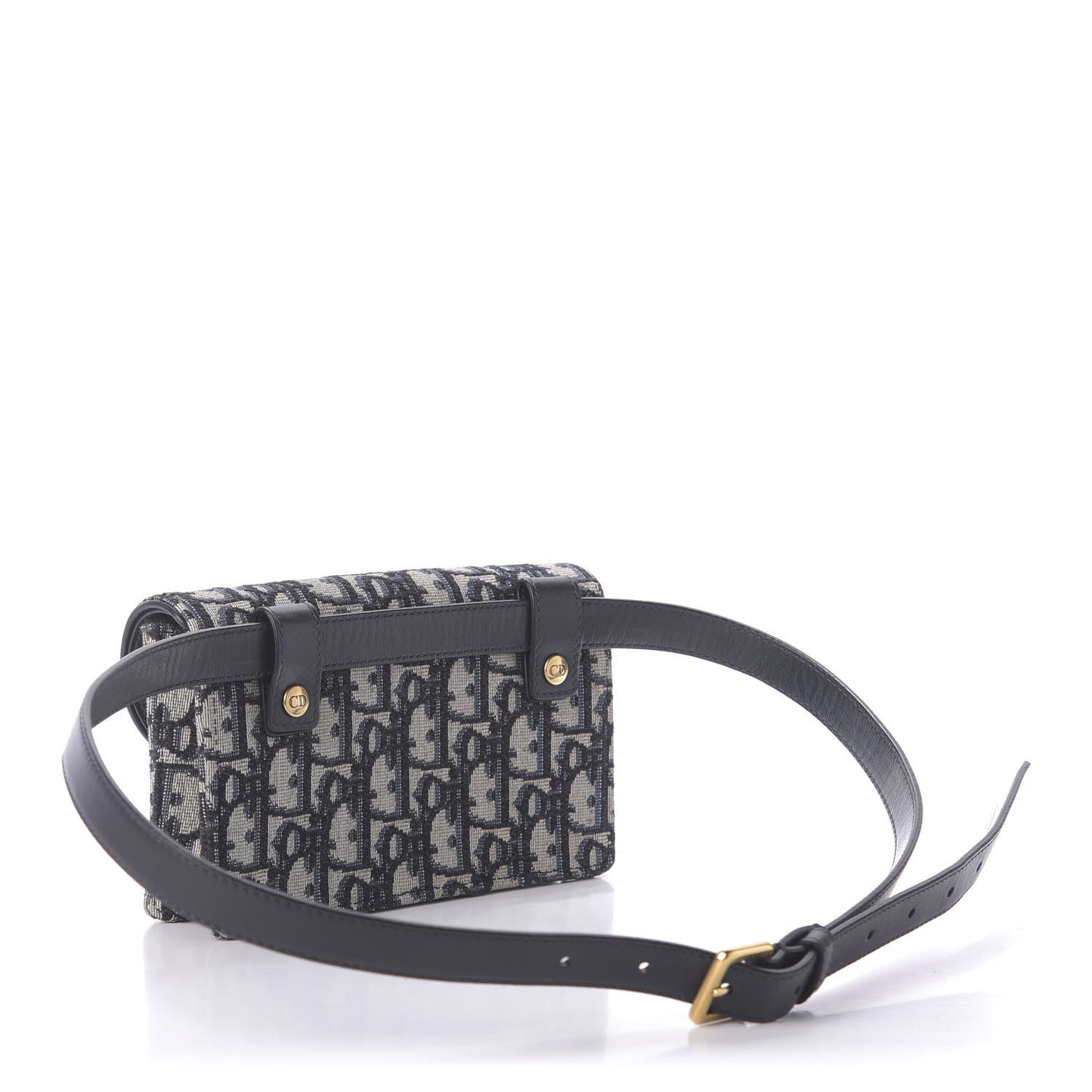 Oblique Saddle Belt Bag Blue