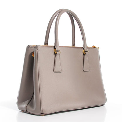 Prada Saffiano Lux Medium Double Zip Tote Argilla 6 of 12