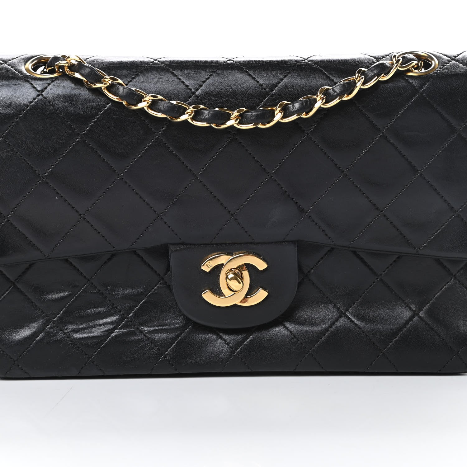 Chanel Lambskin Quilted Small Double Flap Black 9 of 21
