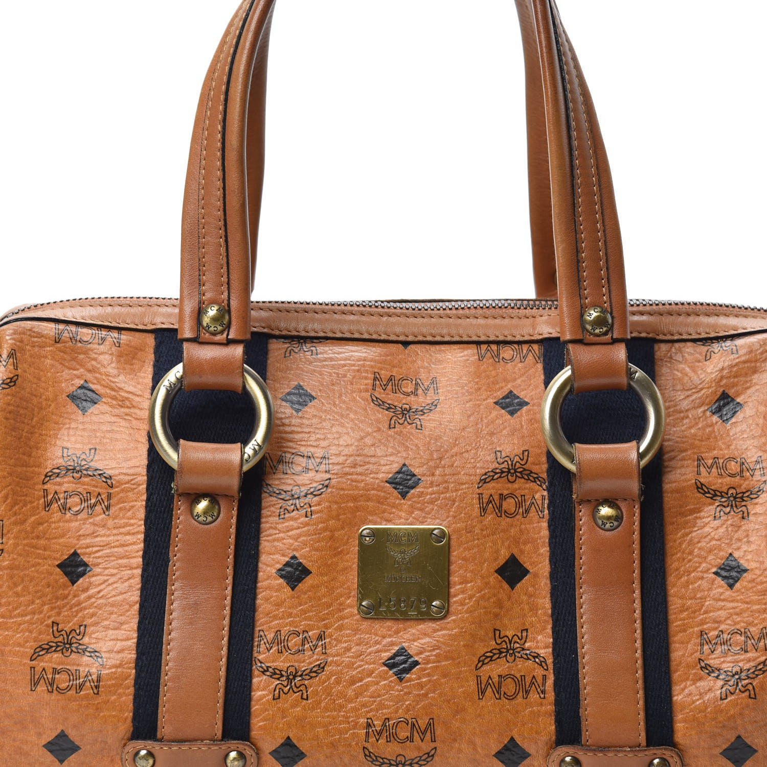 MCM Visetos Bag Cognac 7 of 11