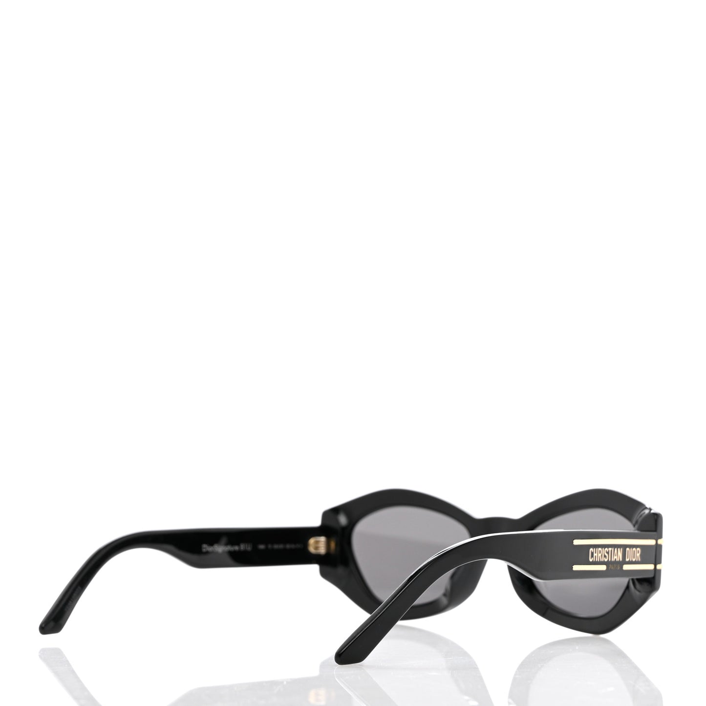 Acetate DiorSignature B1U Butterfly Sunglasses Black