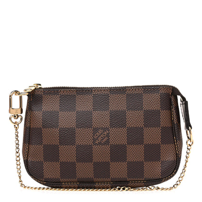Louis Vuitton Damier Ebene Mini Pochette Accessories 1 of 11