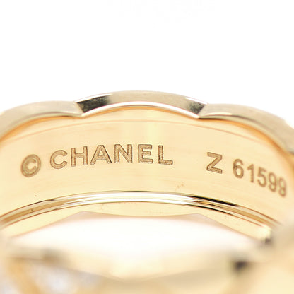 Chanel 18K Yellow Gold Diamond Small Coco Crush Ring 54 7 4 of 6