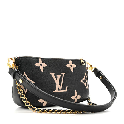 Louis Vuitton Empreinte Monogram Giant Multi Pochette Accessories Black Beige 3 of 10