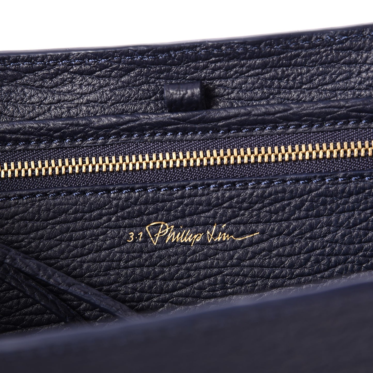 3.1 Textured Calfskin Large Pashli Satchel Ink