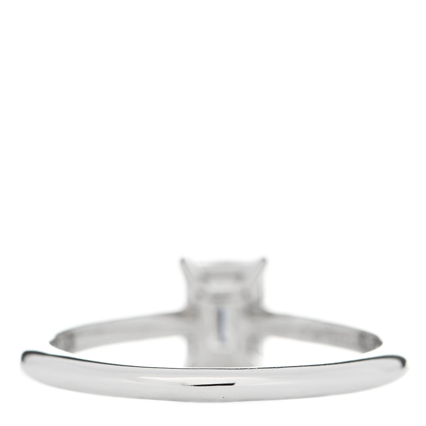 Platinum Diamond .81ct Emerald Cut Novo Engagement Ring 54 7