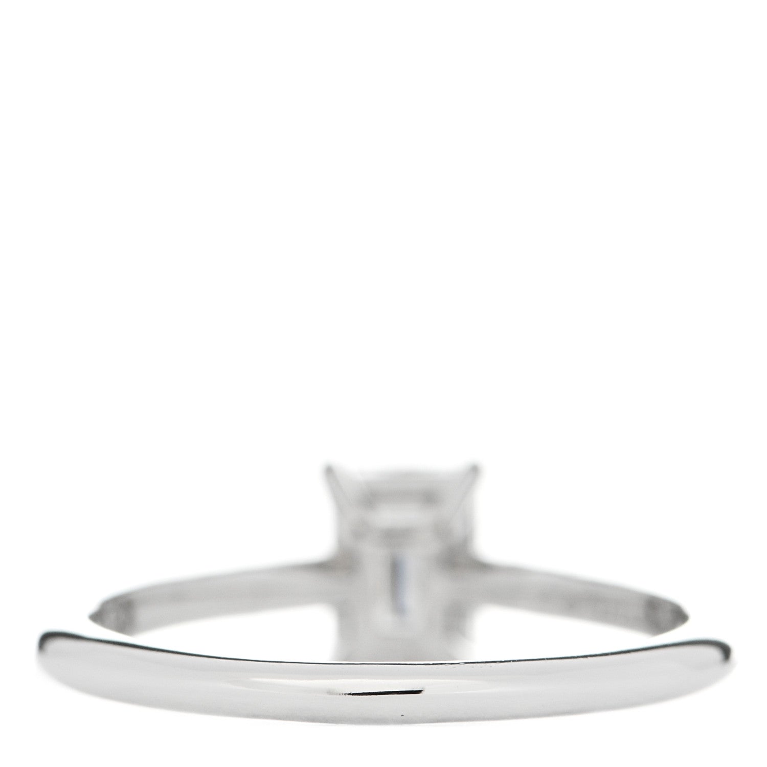 Tiffany Platinum Diamond .81ct Emerald Cut Novo Engagement Ring 54 7 4 of 6
