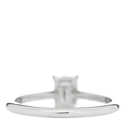 Tiffany Platinum Diamond .81ct Emerald Cut Novo Engagement Ring 54 7 4 of 6
