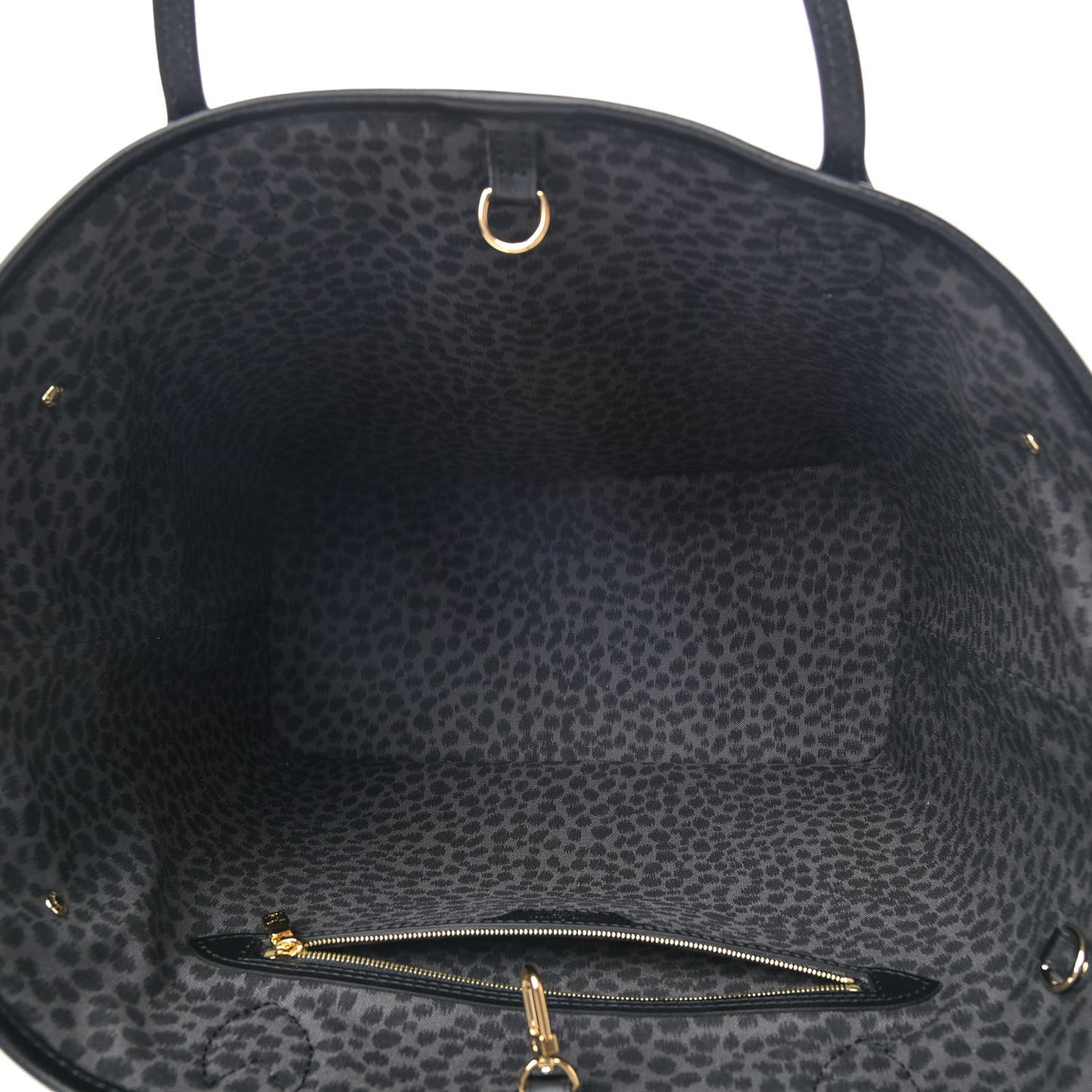 Monogram Giant Wild At Heart Neverfull MM Black