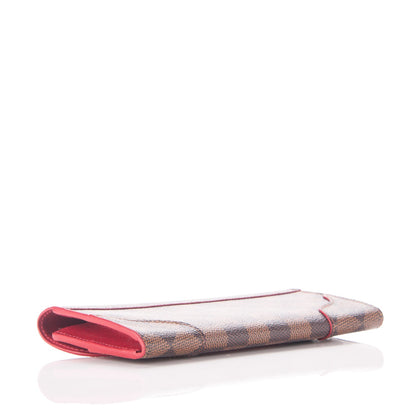 Louis Vuitton Damier Ebene Caissa Wallet Cherry 4 of 6