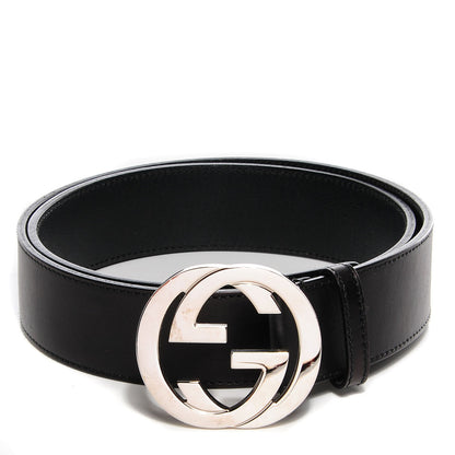 Gucci Calfskin Interlocking G 40mm Belt 90 36 Black 1 of 4