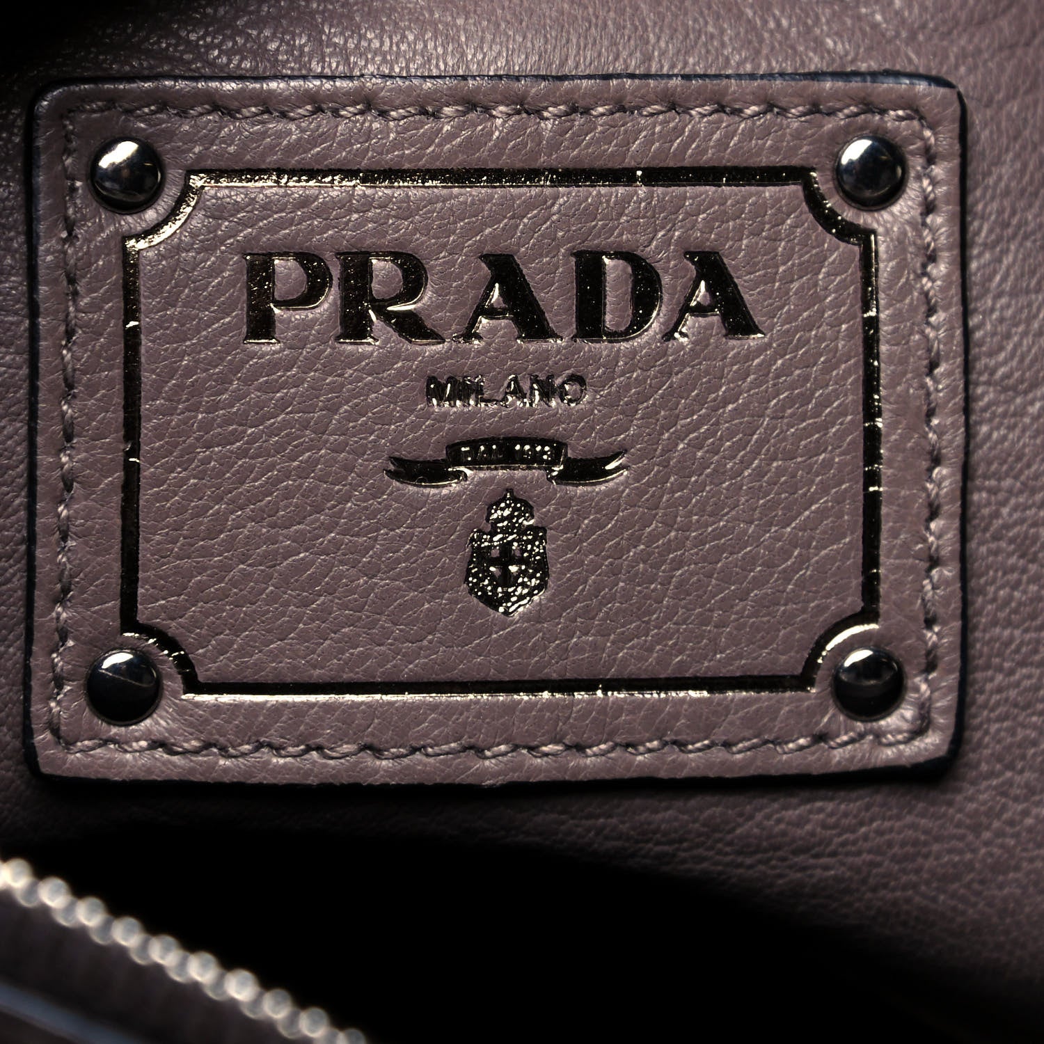 Prada Cervo Bauletto Bag Argilla Black 7 of 14