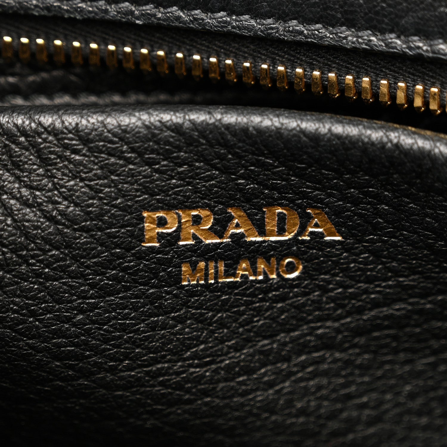Prada Cervo Deerskin Tote Black 6 of 14