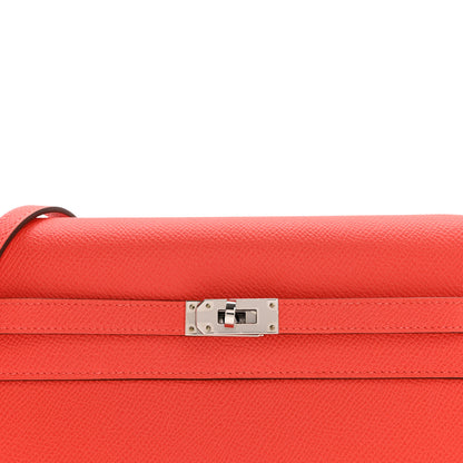 Hermes Epsom Kelly Wallet To Go Orange Field 8 of 11