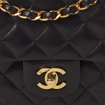 Chanel Lambskin Quilted Medium Double Flap Dark Brown 7 of 9