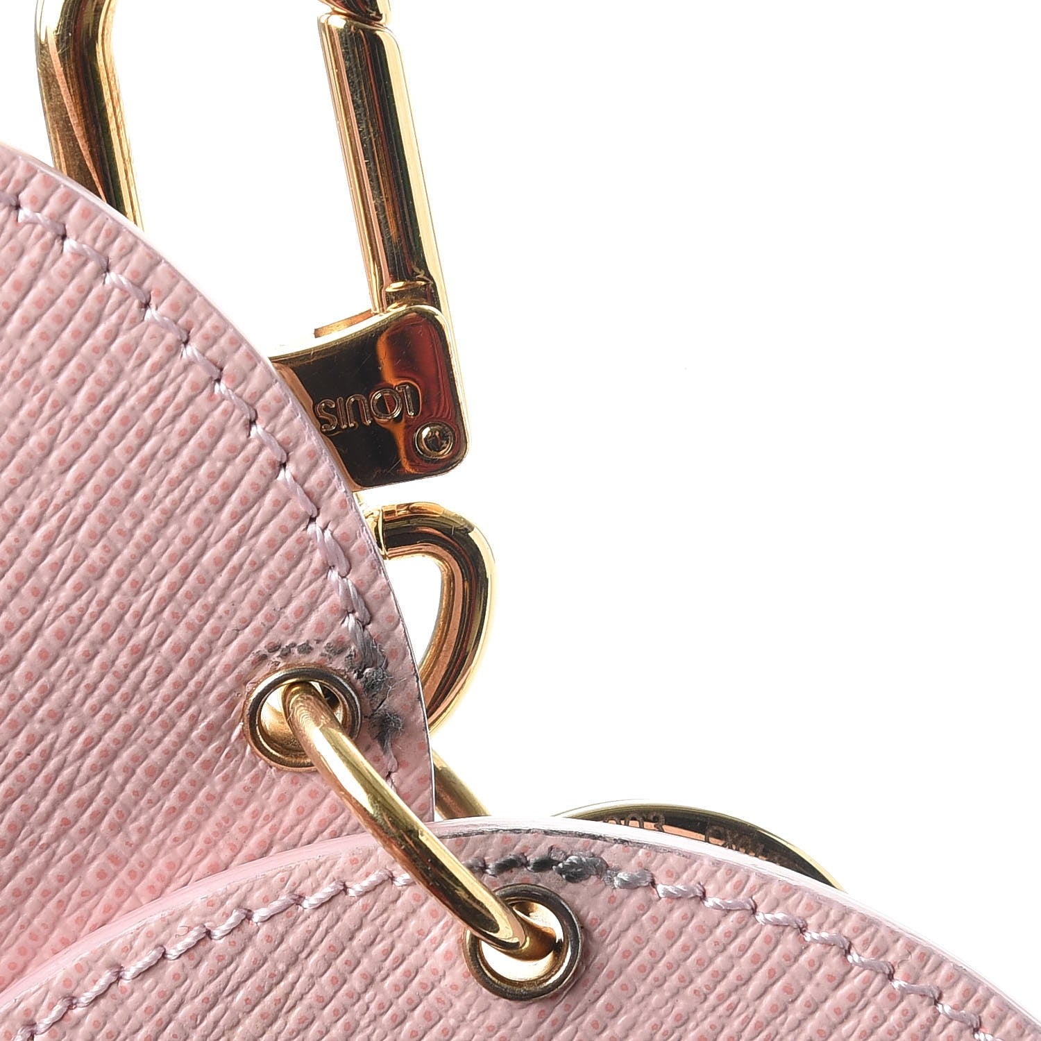 Louis Vuitton Monogram LV Mirror Bag Charm Key Holder Rose Ballerine 6 of 8