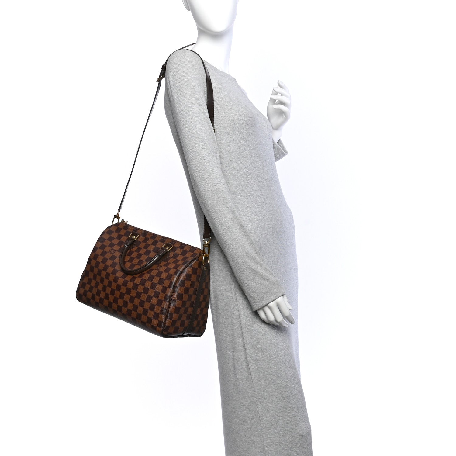 Louis Vuitton Damier Ebene Speedy Bandouliere 30 2 of 10