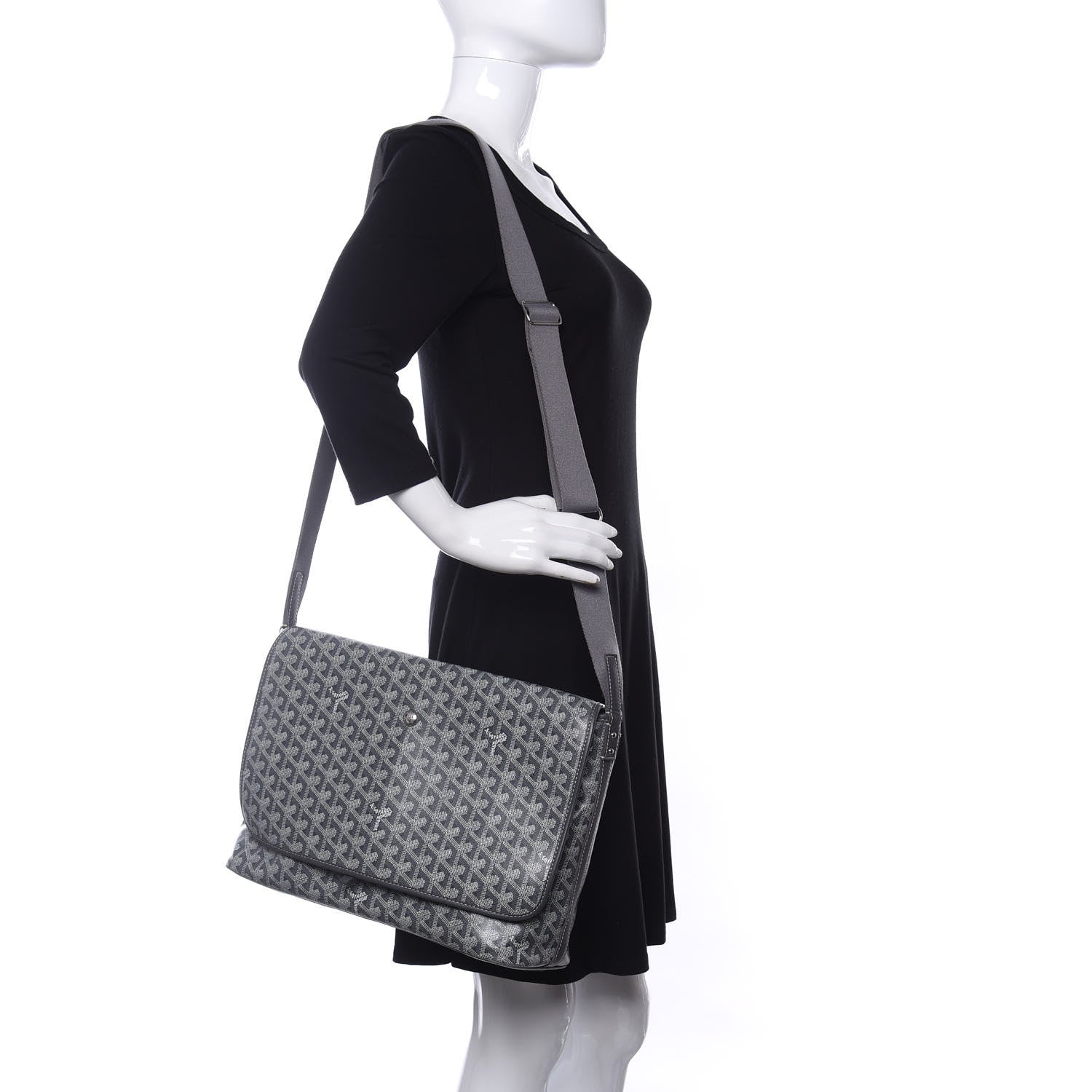 Goyard Goyardine Capetien Messenger Bag Grey 2 of 8