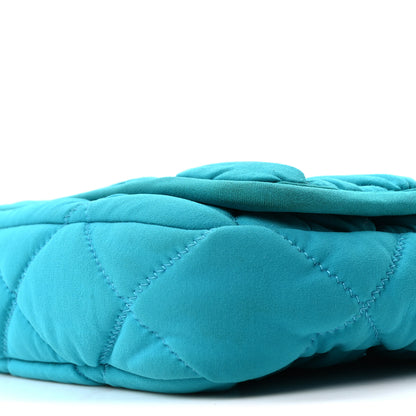 Chanel Nylon Bubble Quilt Medium Flap Turquoise 10 of 10