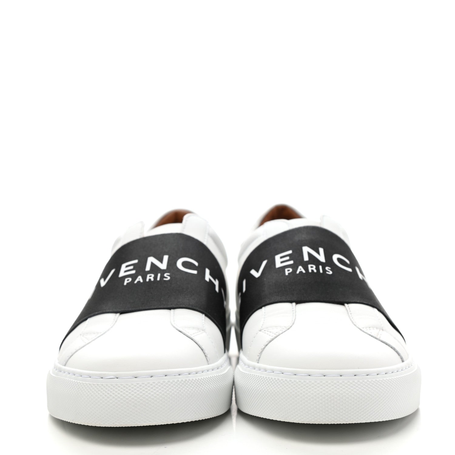 Givenchy Calfskin Band Logo Womens Urban Street Sneakers 39 White Black 2 of 9