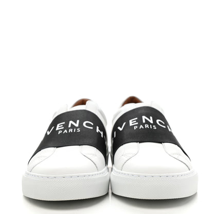 Givenchy Calfskin Band Logo Womens Urban Street Sneakers 39 White Black 2 of 9