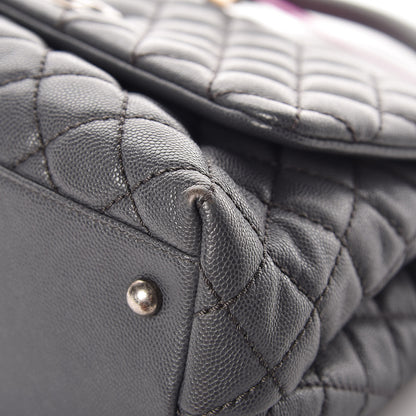 Chanel Caviar Quilted Small Coco Handle Flap Gray 11 of 11