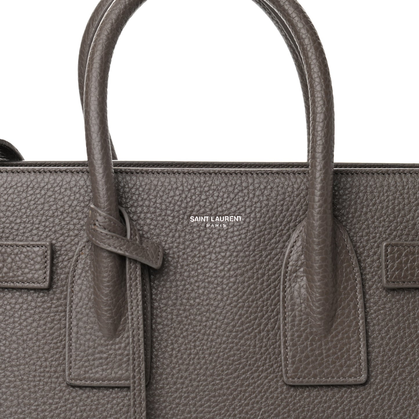 Grained Calfskin Small Sac De Jour Fog