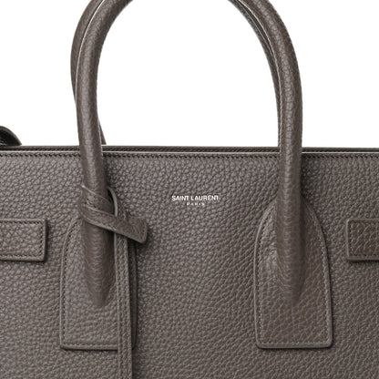 Saint Laurent Grained Calfskin Small Sac De Jour Fog 6 of 8