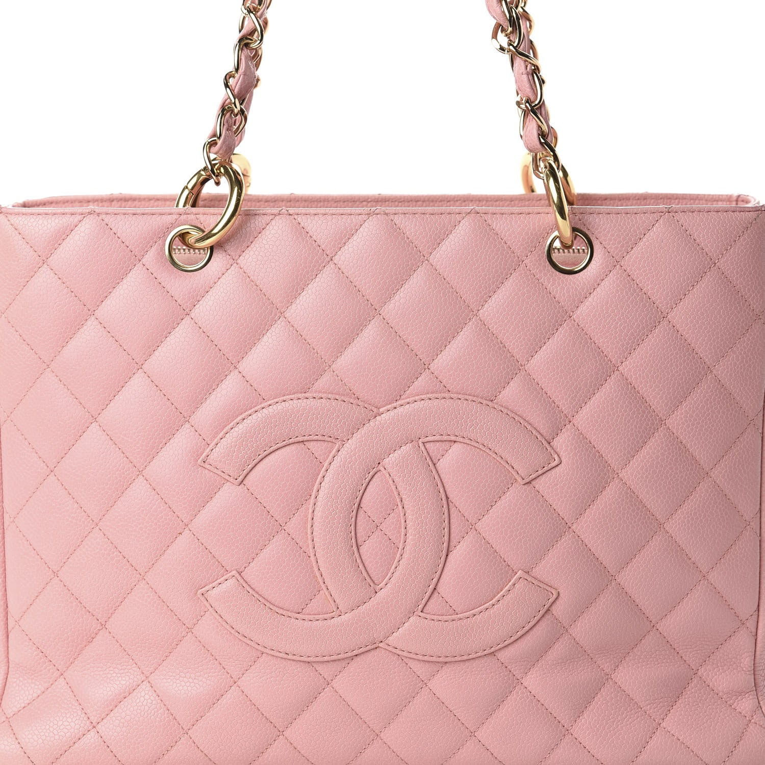 Chanel Caviar Quilted Grand Shopping Tote GST Pink 16 of 16