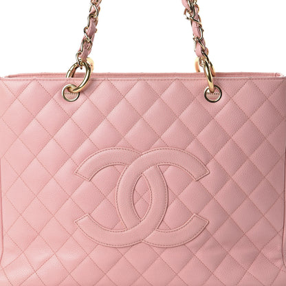 Chanel Caviar Quilted Grand Shopping Tote GST Pink 16 of 16