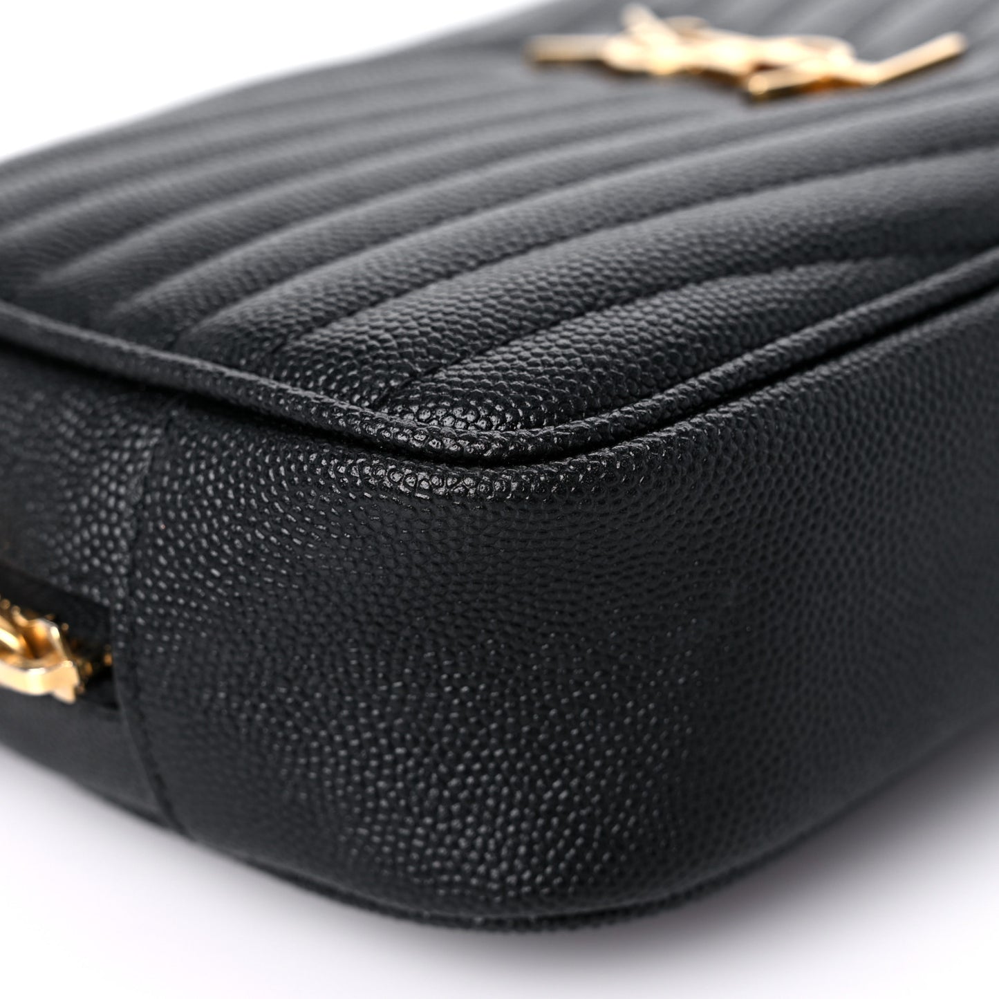 Grain De Poudre Matelasse Monogram Mini Lou Camera Bag Black