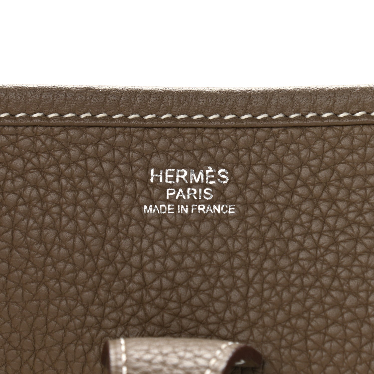 Hermes Taurillon Clemence Evelyne III PM Etoupe 6 of 10