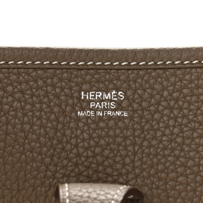 Hermes Taurillon Clemence Evelyne III PM Etoupe 6 of 10