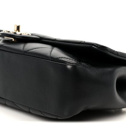 Chanel Lambskin Quilted Resin Bi-Color Chain Flap Bag Black 11 of 11