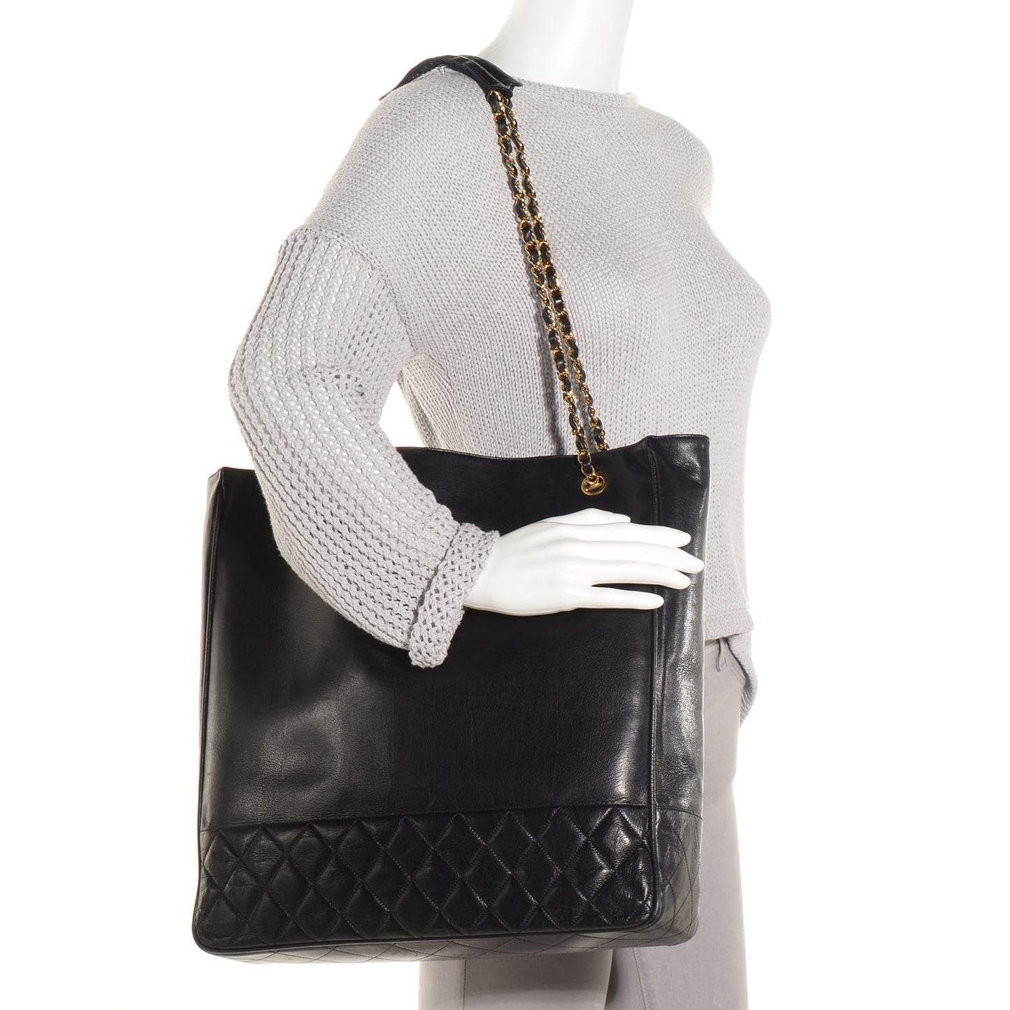 Lambskin Shoulder Bag Black