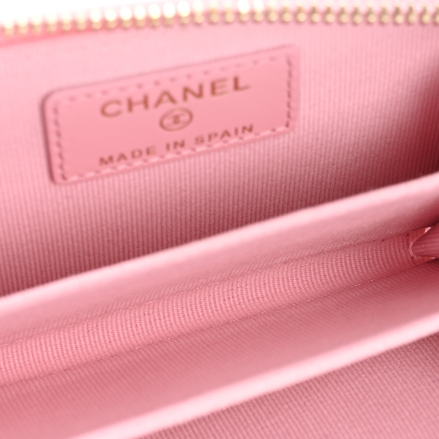 Chanel Caviar Quilted Multi Chain Zip Coin Purse Light Pink 5 of 8