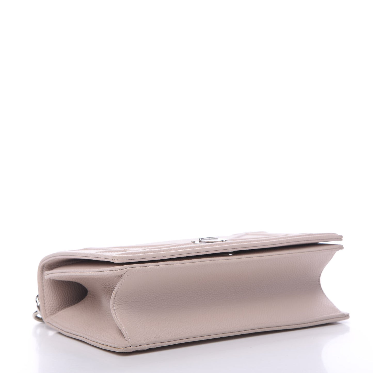 Grained Calfskin Cannage Small Diorama Flap Bag Rose Poudre