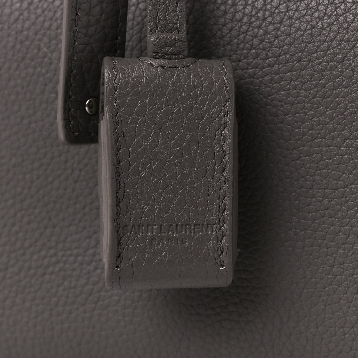 Saint Laurent Grained Calfskin Small Supple Sac De Jour Earth 9 of 12