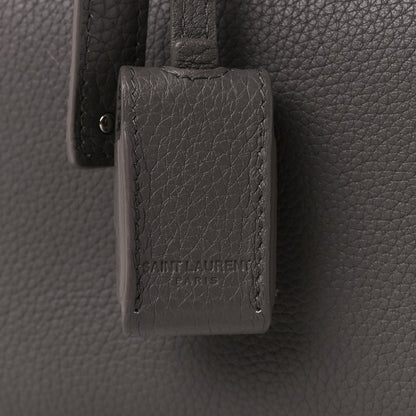 Saint Laurent Grained Calfskin Small Supple Sac De Jour Earth 9 of 12