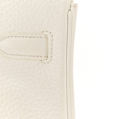 Hermes Taurillon Clemence Birkin 30 White 15 of 18