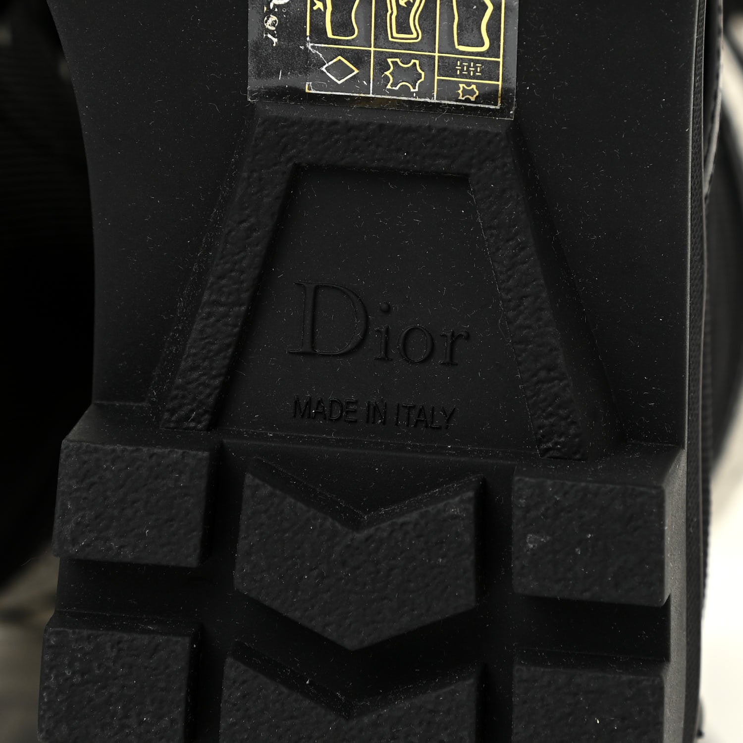 Christian Dior Calfskin Technical Fabric D-Major Ankle Boots 37 Black White 10 of 12