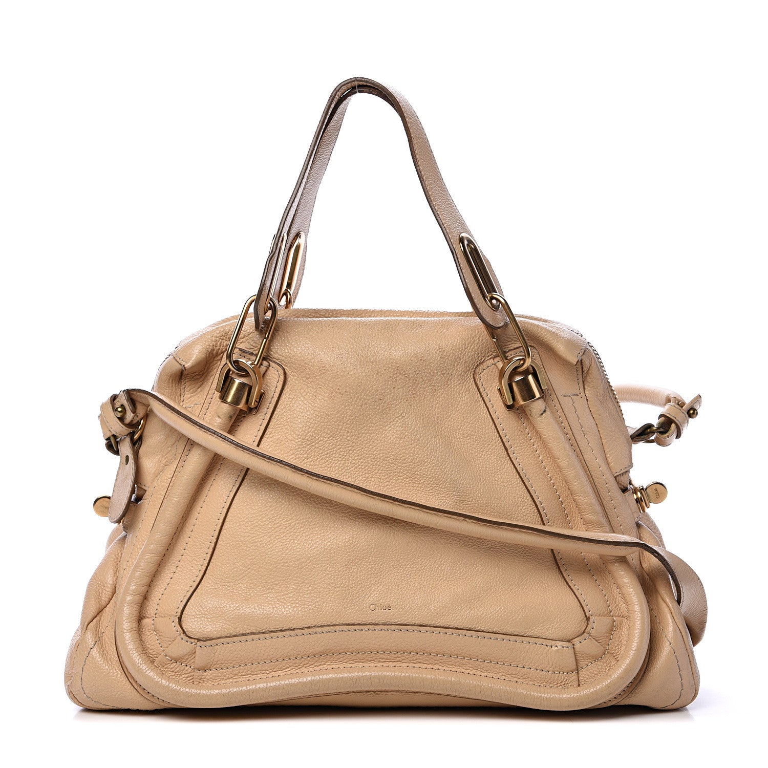 Chloe Calfskin Medium Paraty Barbour Khaki 1 of 21