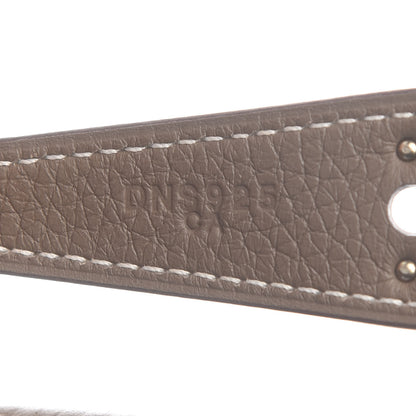 Hermes Taurillon Clemence Lindy 26 Etoupe 9 of 9