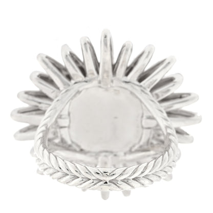 David Yurman Sterling Silver Diamond 28mm Starburst Ring 53 6.5 3 of 4