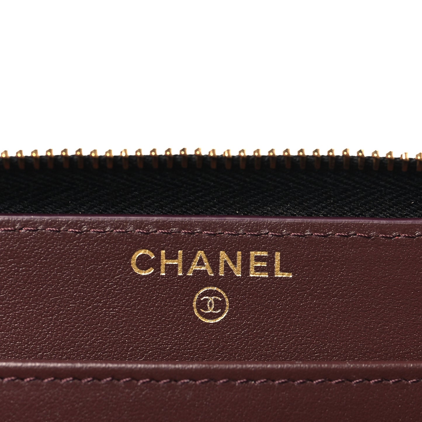 Caviar Quilted Large Gusset Zip Around Wallet Black