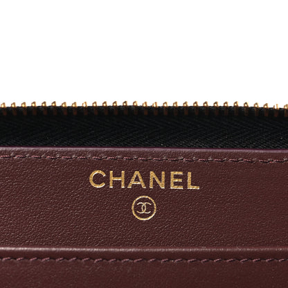 Chanel Caviar Quilted Large Gusset Zip Around Wallet Black 6 of 9