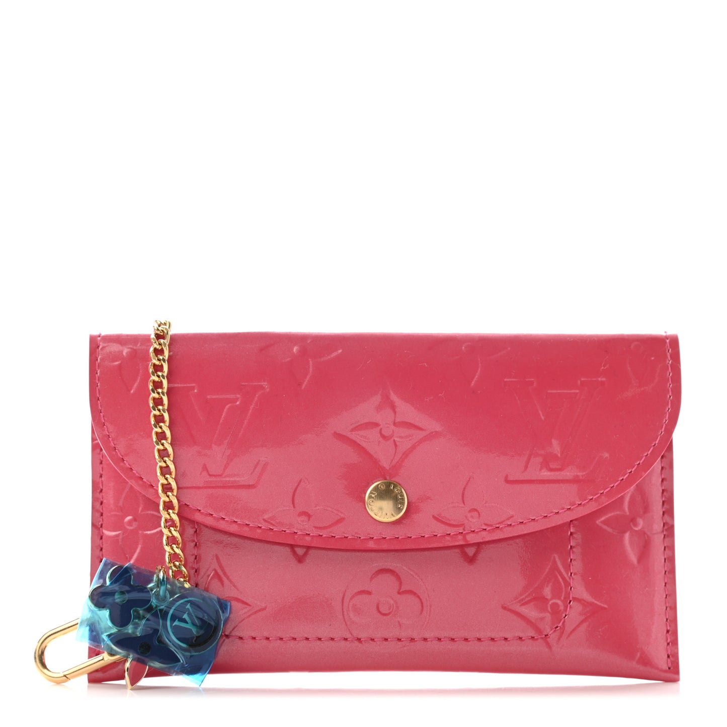 Vernis Envelope Plate Pouch Framboise