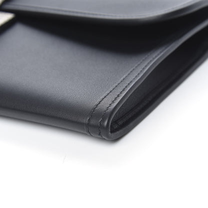 Hermes Swift Lizard Jige Elan Touch 29 Clutch Black Ombre 10 of 11